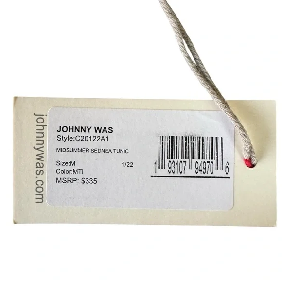 Johnny Was Midsummer Sednea Tunic Medium - Picture 11 of 12